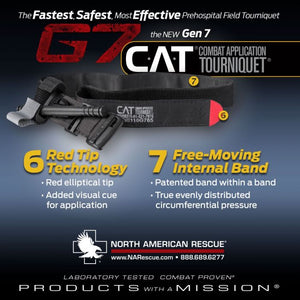 NAR Combat Application Tourniquet (C-A-T or CAT) is the perfect addition for any J Tactical Solutions tactical pouch